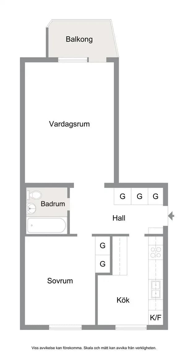 Floor plan for Vitemöllegatan 11 B