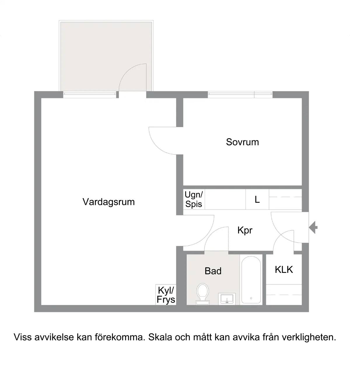 Floor plan for Jägersrovägen 13 C