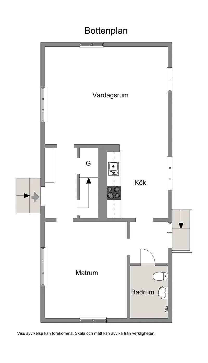 Planritning för Åsumsvägen 493