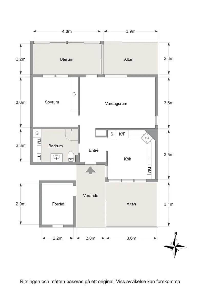Floor plan for Hästhagen 40