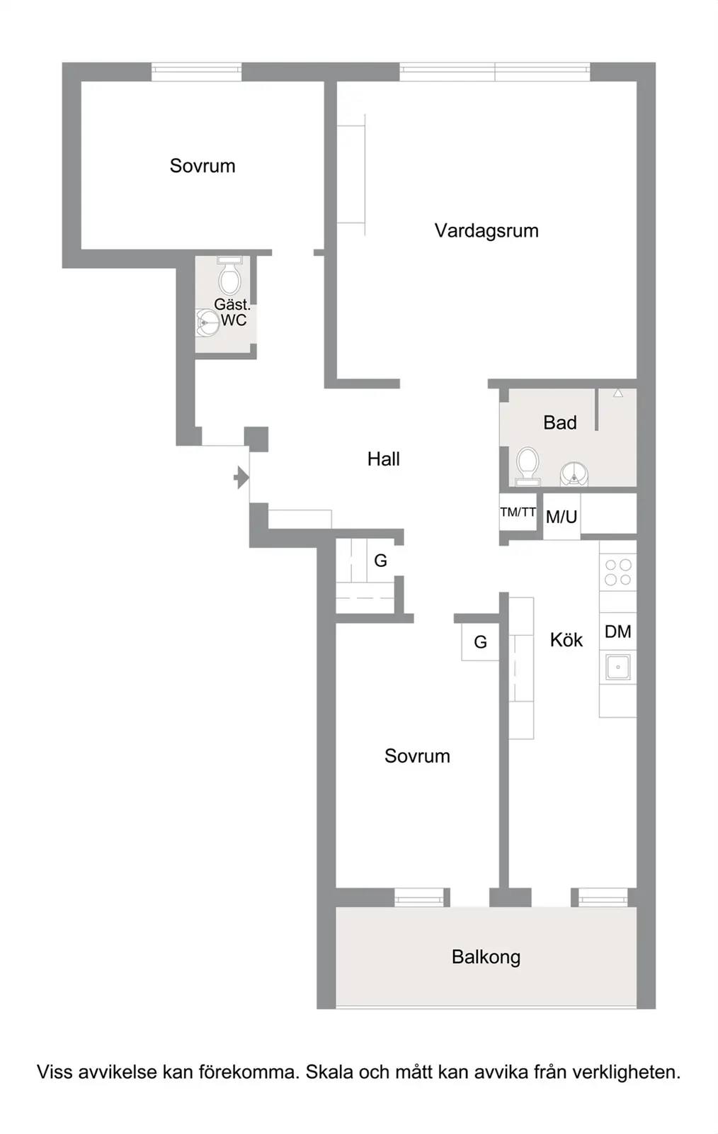 Floor plan for Tornfalksgatan 13