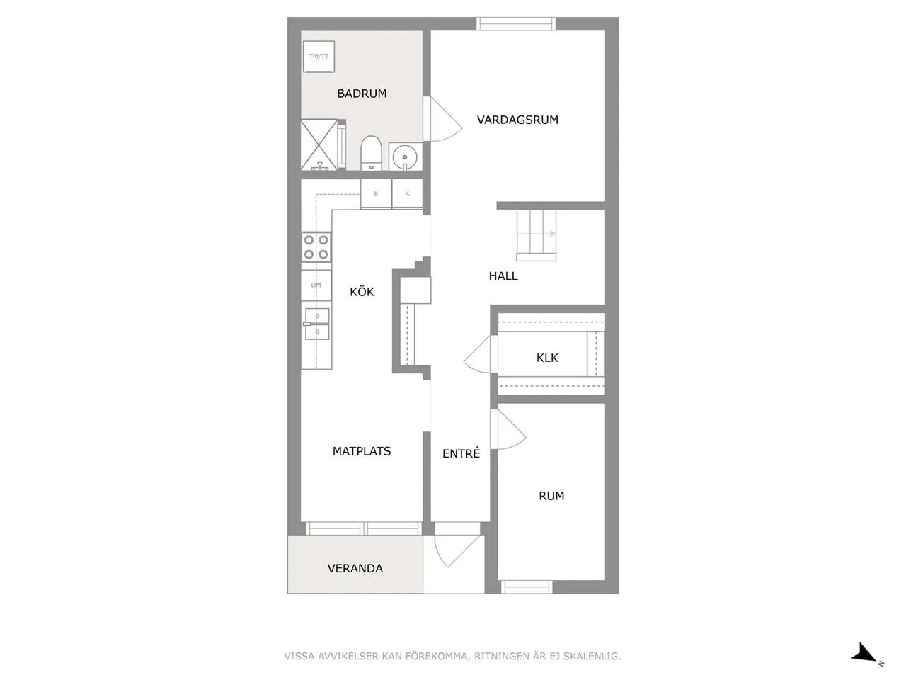 Floor plan for Scheelevägen 2H