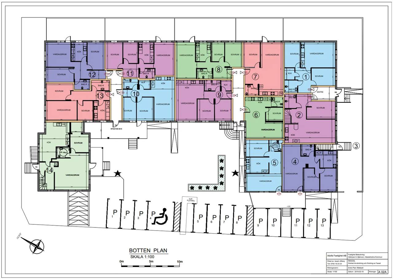Floor plan for Nygatan 50
