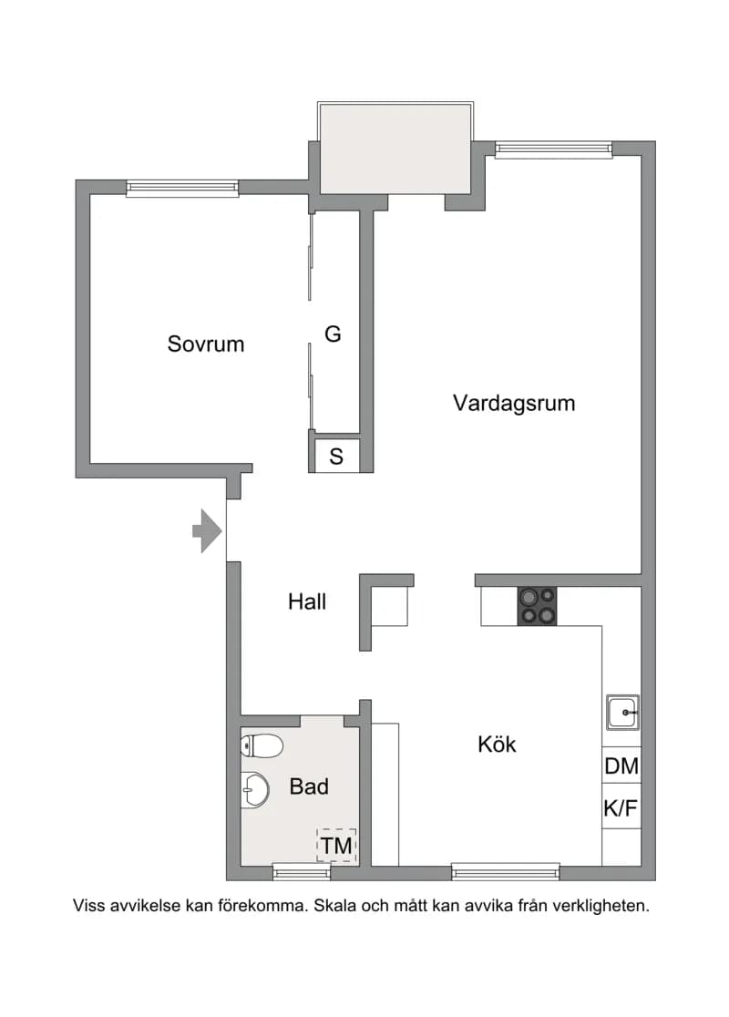 Floor plan for Malgomajvägen 16, 3tr