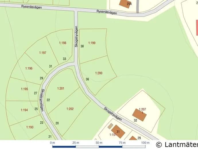 Floor plan for Skogstryvägen 36