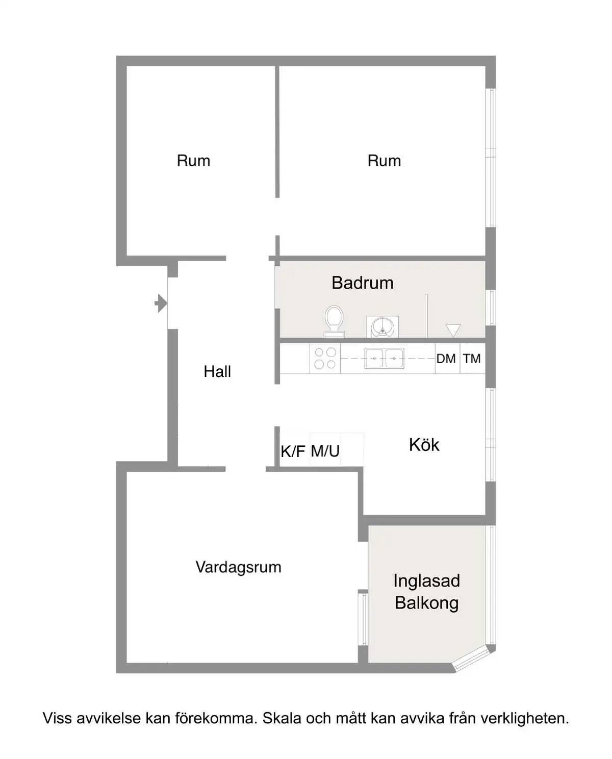 Floor plan for Ormvråksgatan 64