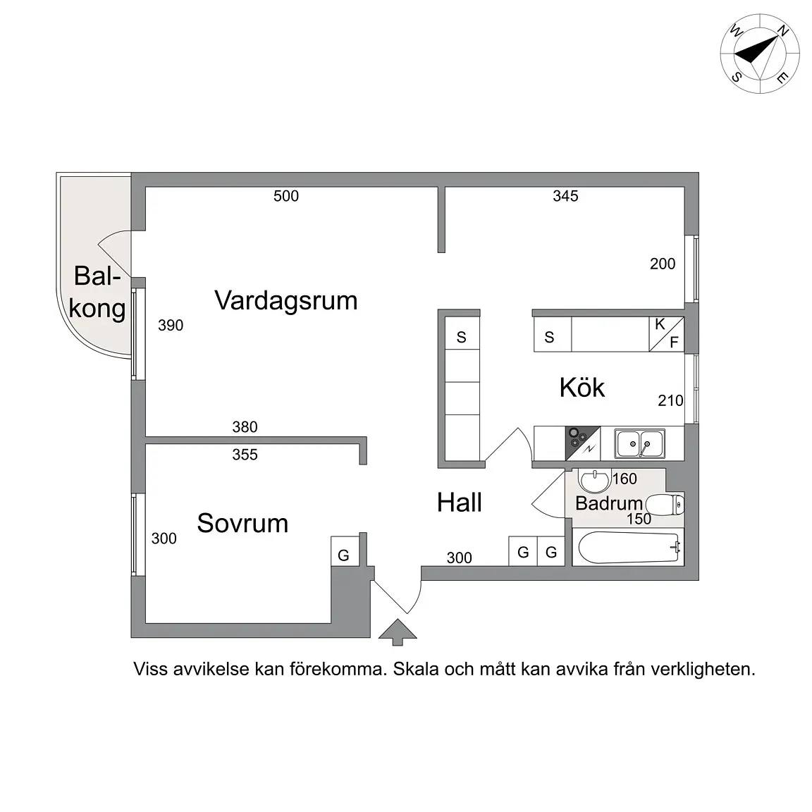 Planritning för Daltorpsgatan 49 B