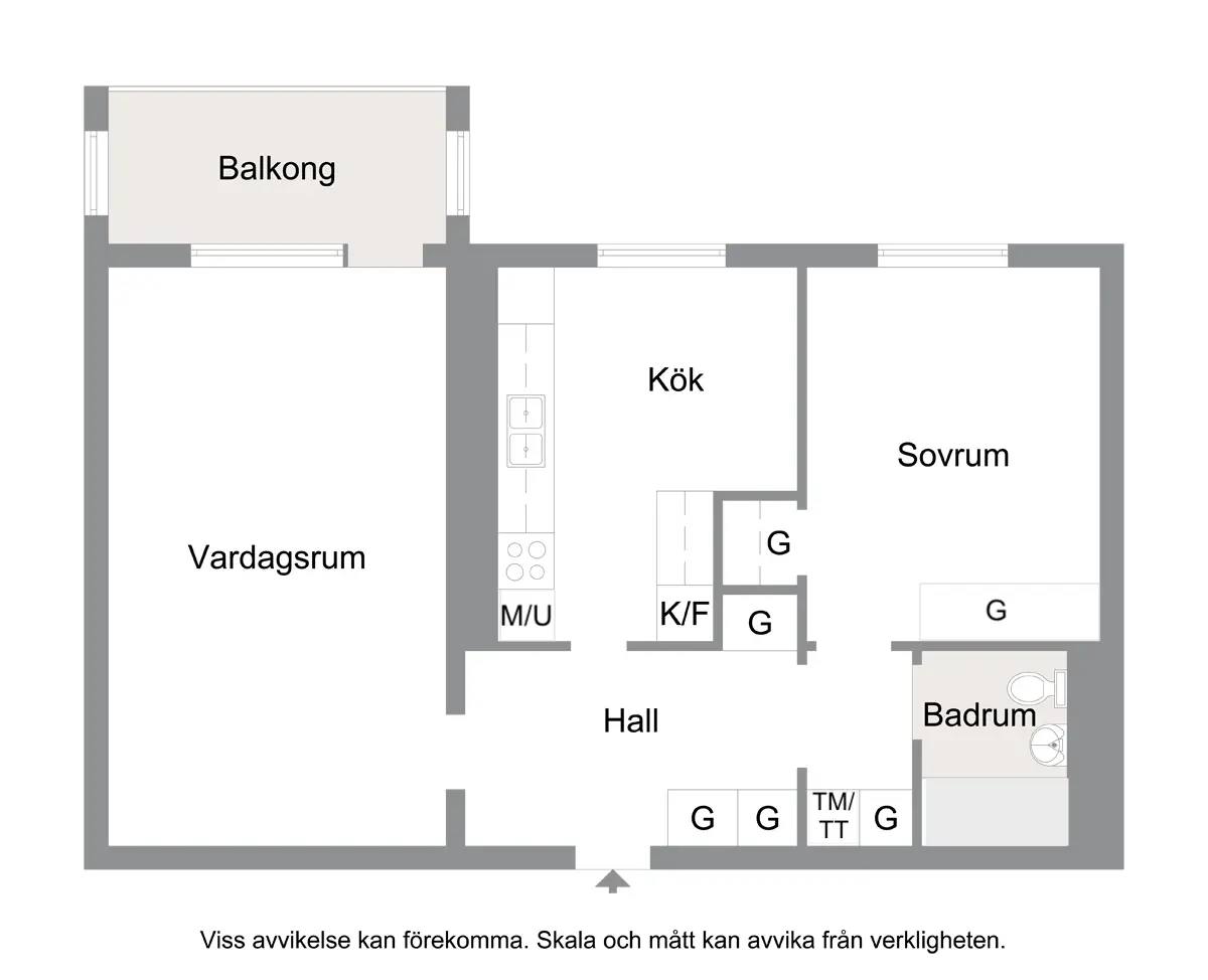 Floor plan for Widells väg 5