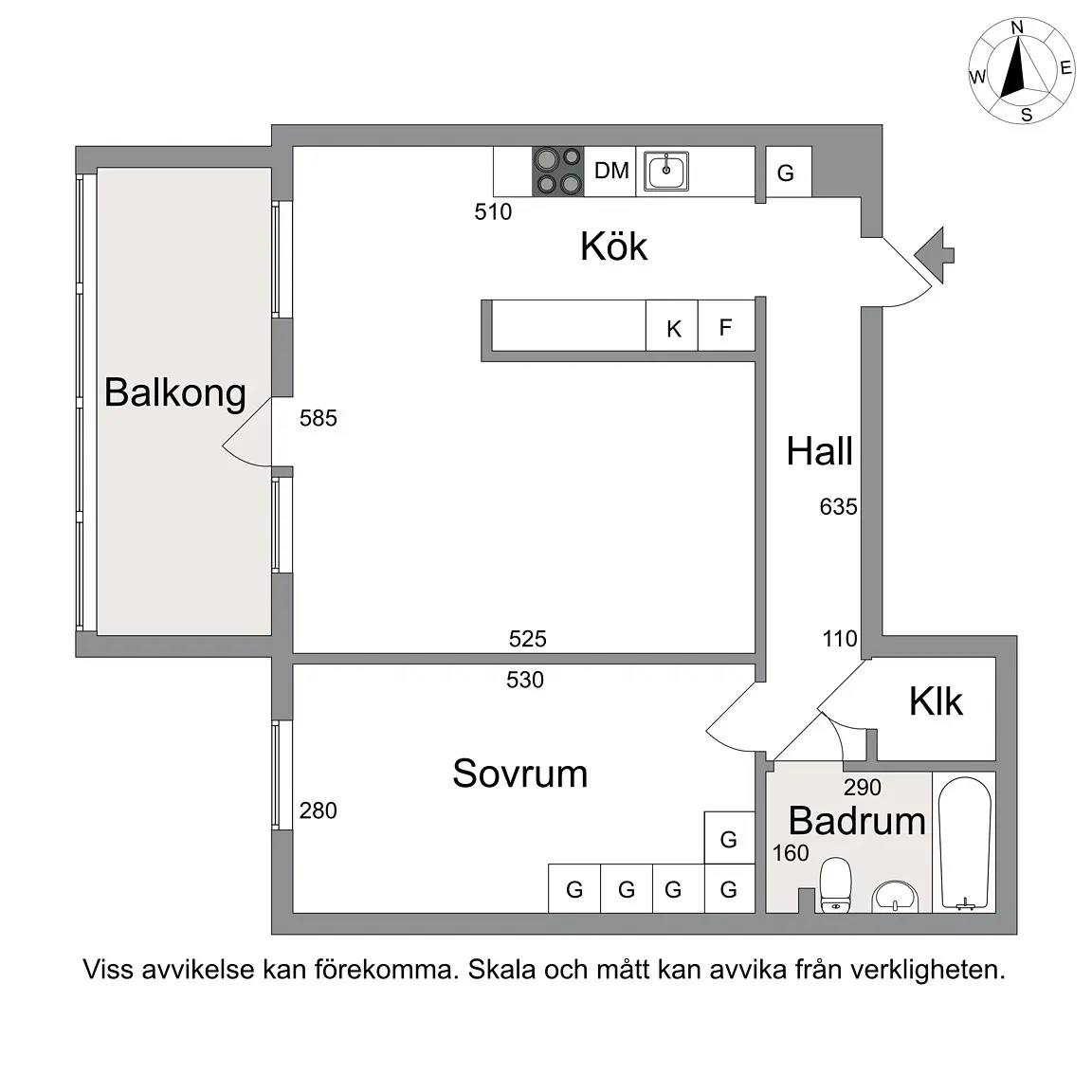 Planritning för Fornhöjdsvägen 16