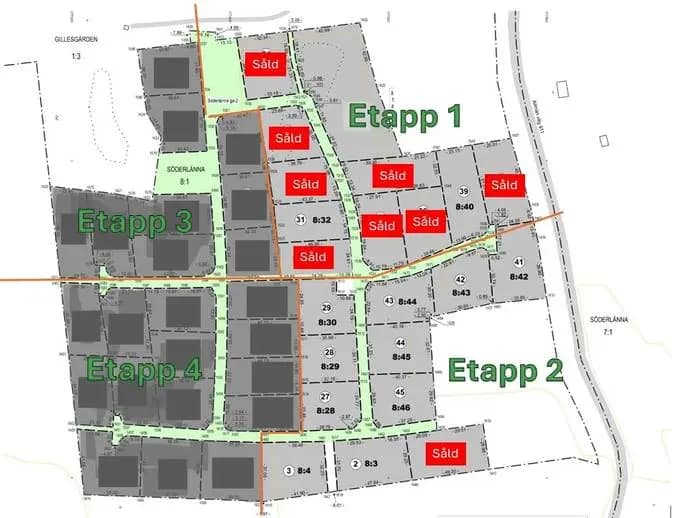 Planritning för Exempelhus Älvsbyhus Fanny inkl. tomt