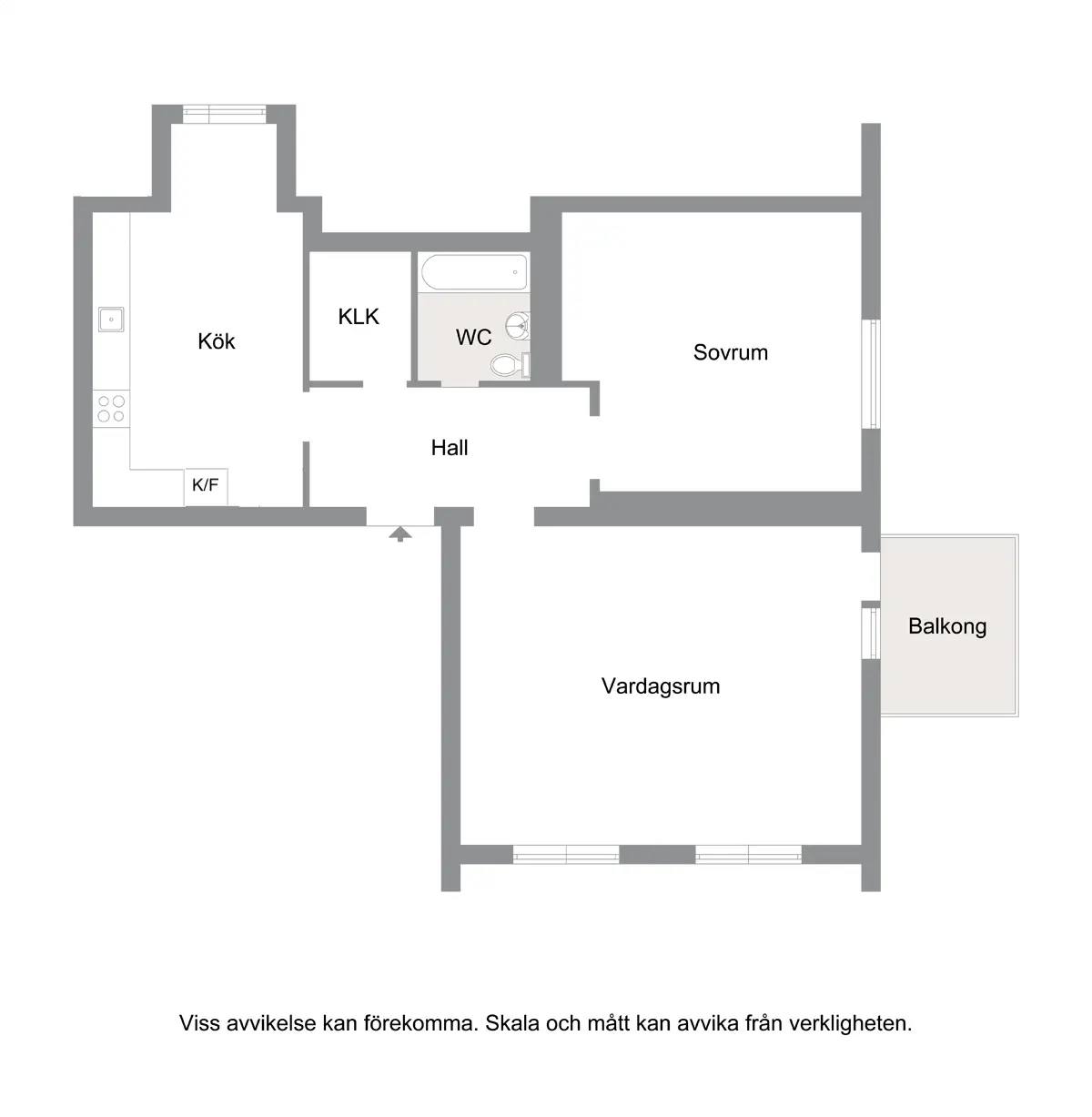 Floor plan for Uddeholmsgatan 34B