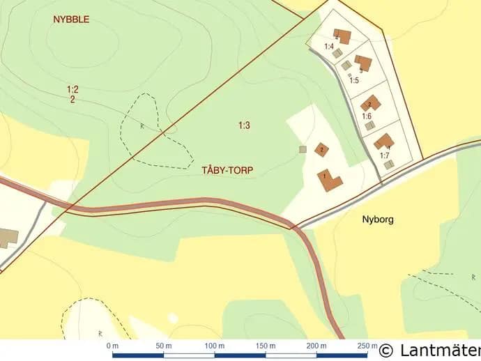 Floor plan for Tåby Torp 1:3