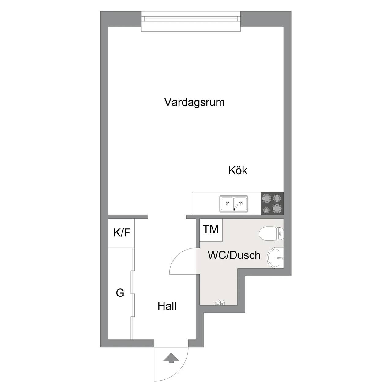 Floor plan for Företagsallén 2