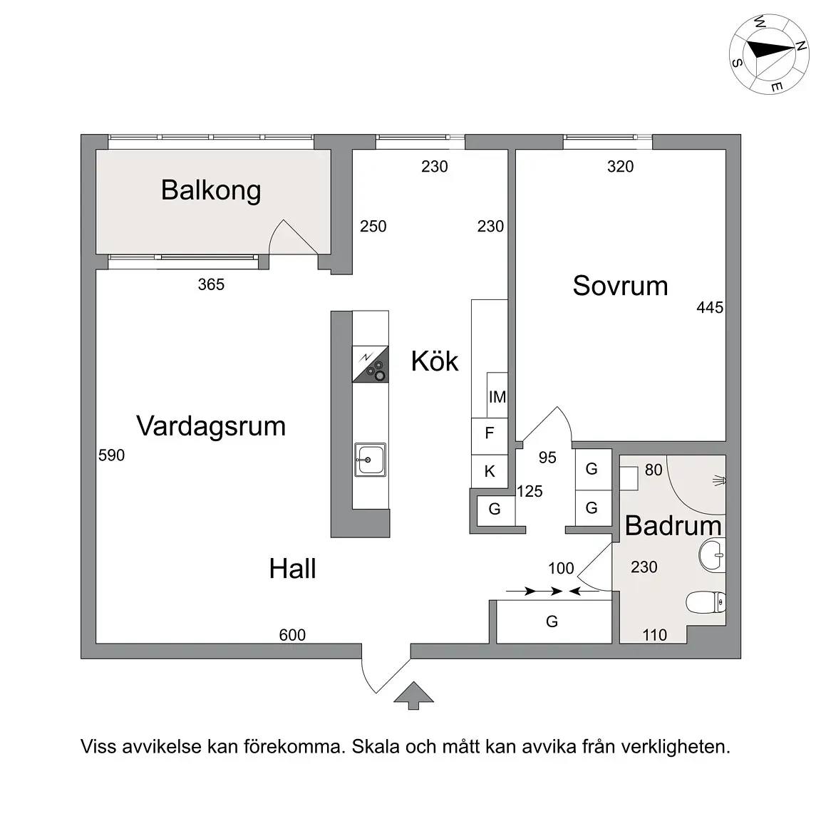 Planritning för Rosenhöjdsvägen 24