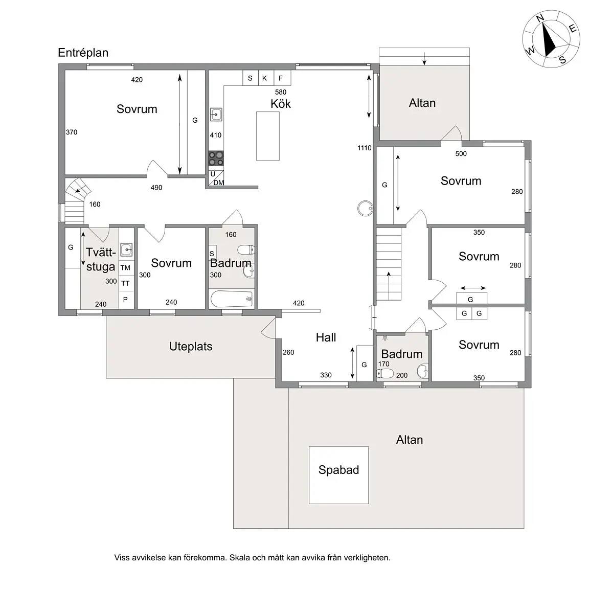 Planritning för Kanotgatan 8