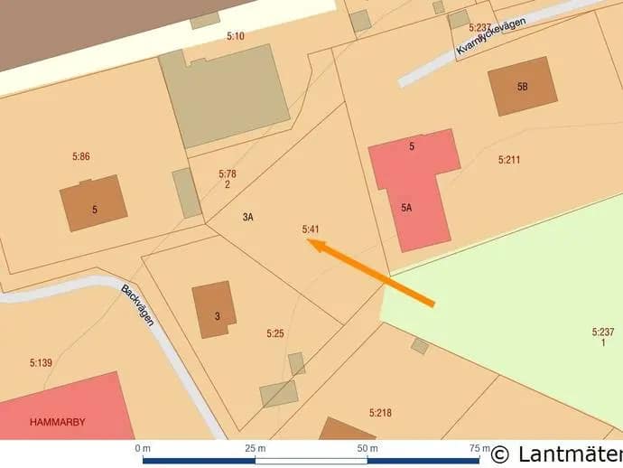 Floor plan for Backvägen 3A