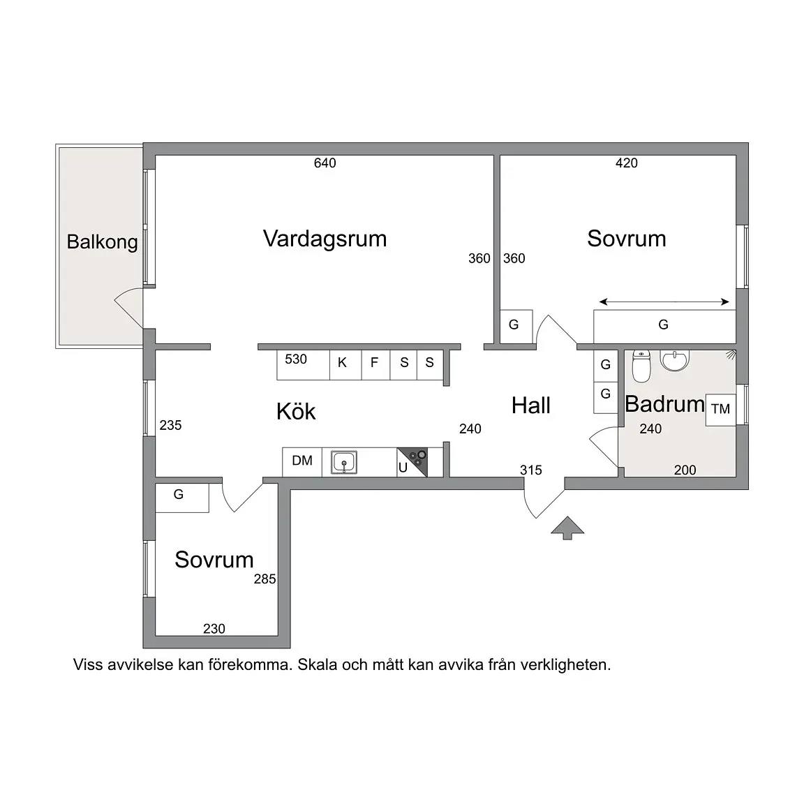 Floor plan for Bäckebolsängen 29