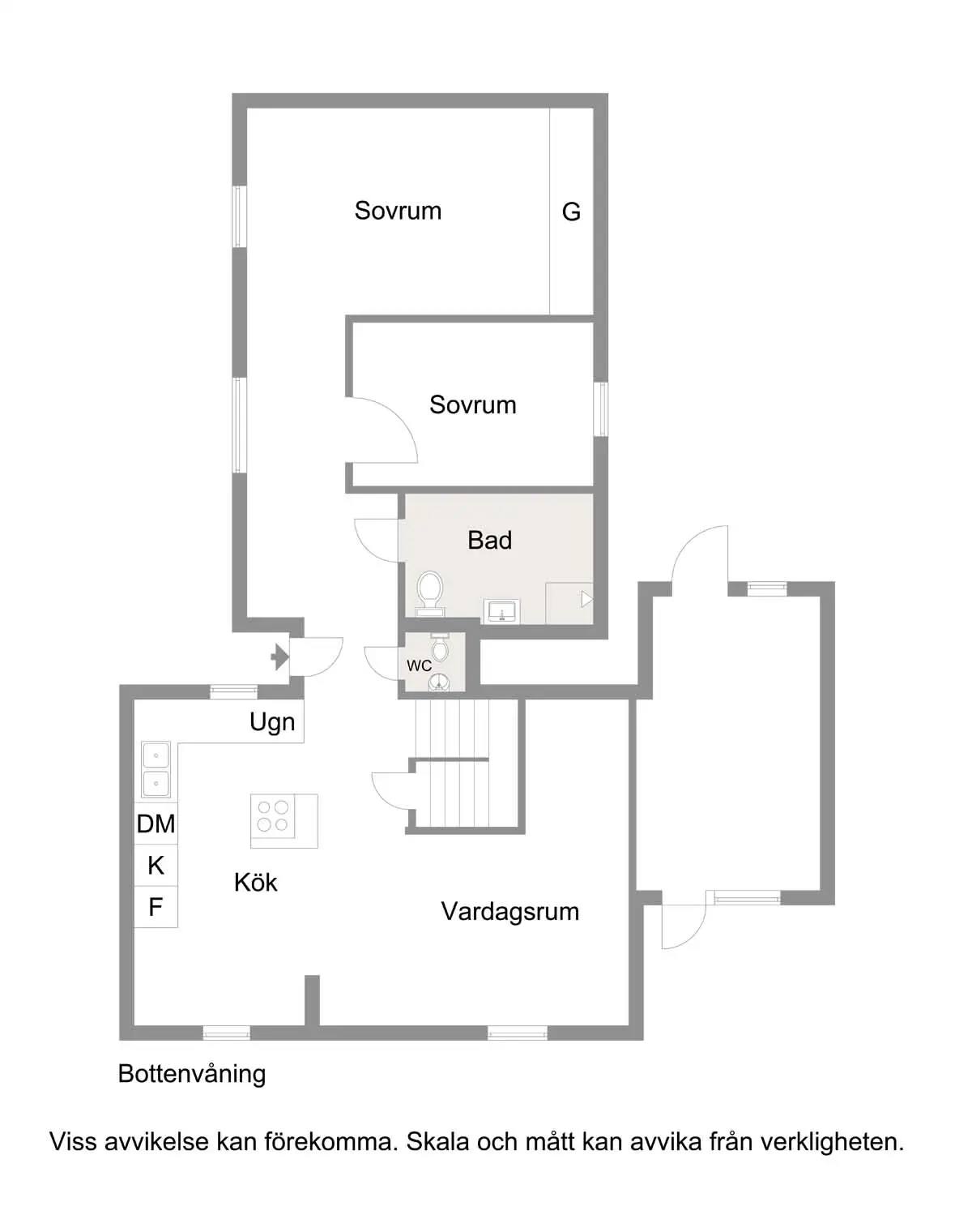 Floor plan for Lärkvägen 12