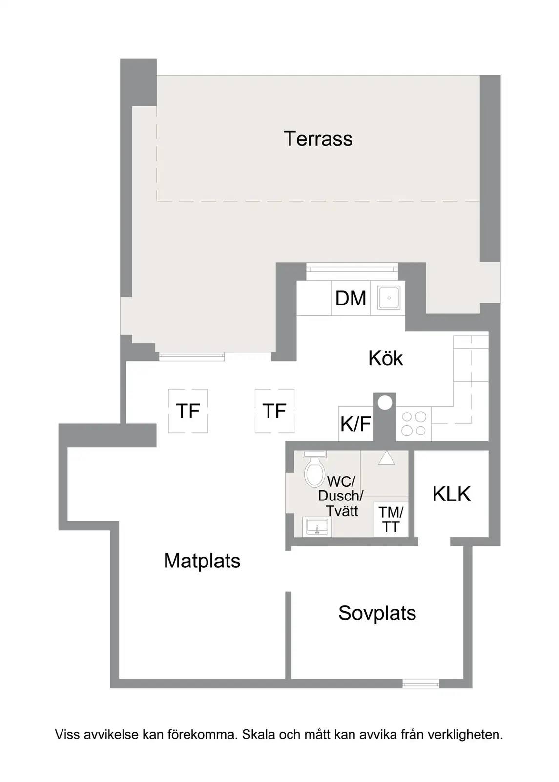 Floor plan for Möllevångstorget 3A