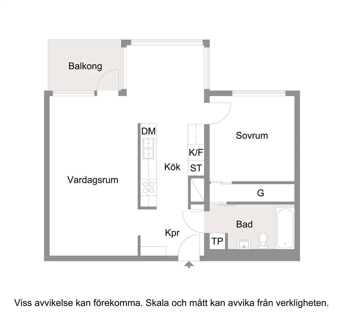 Floor plan for Barometergatan 88
