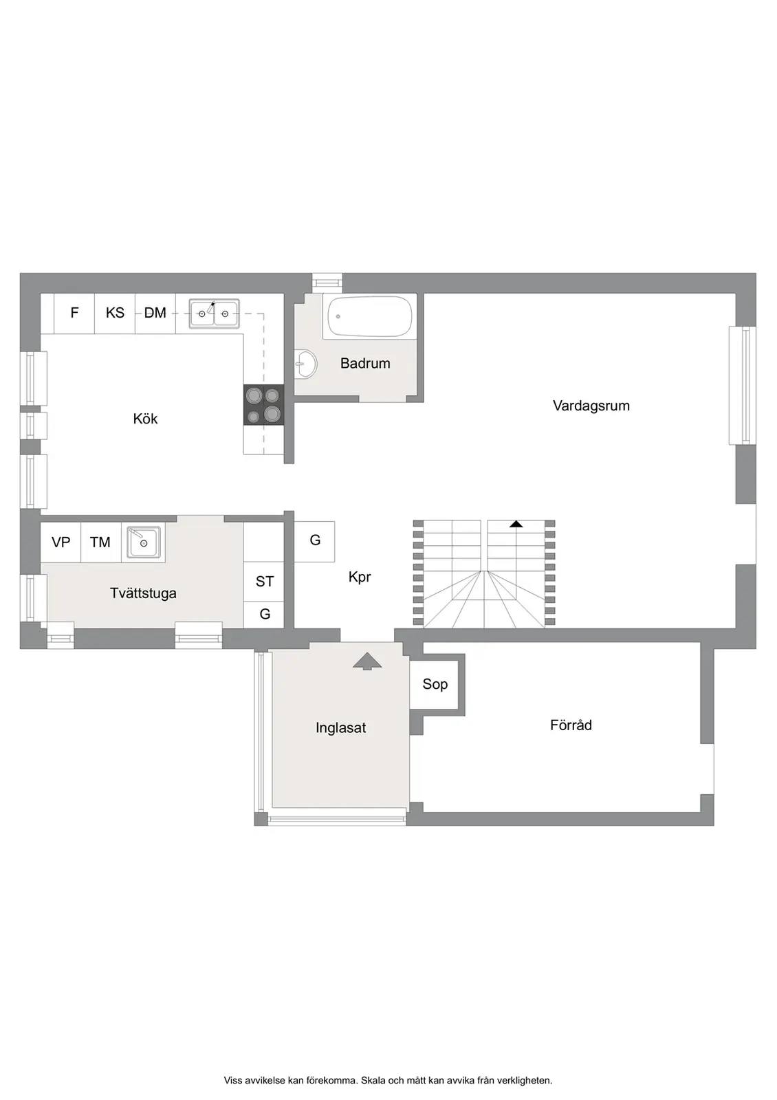 Floor plan for Saturnusgatan 126