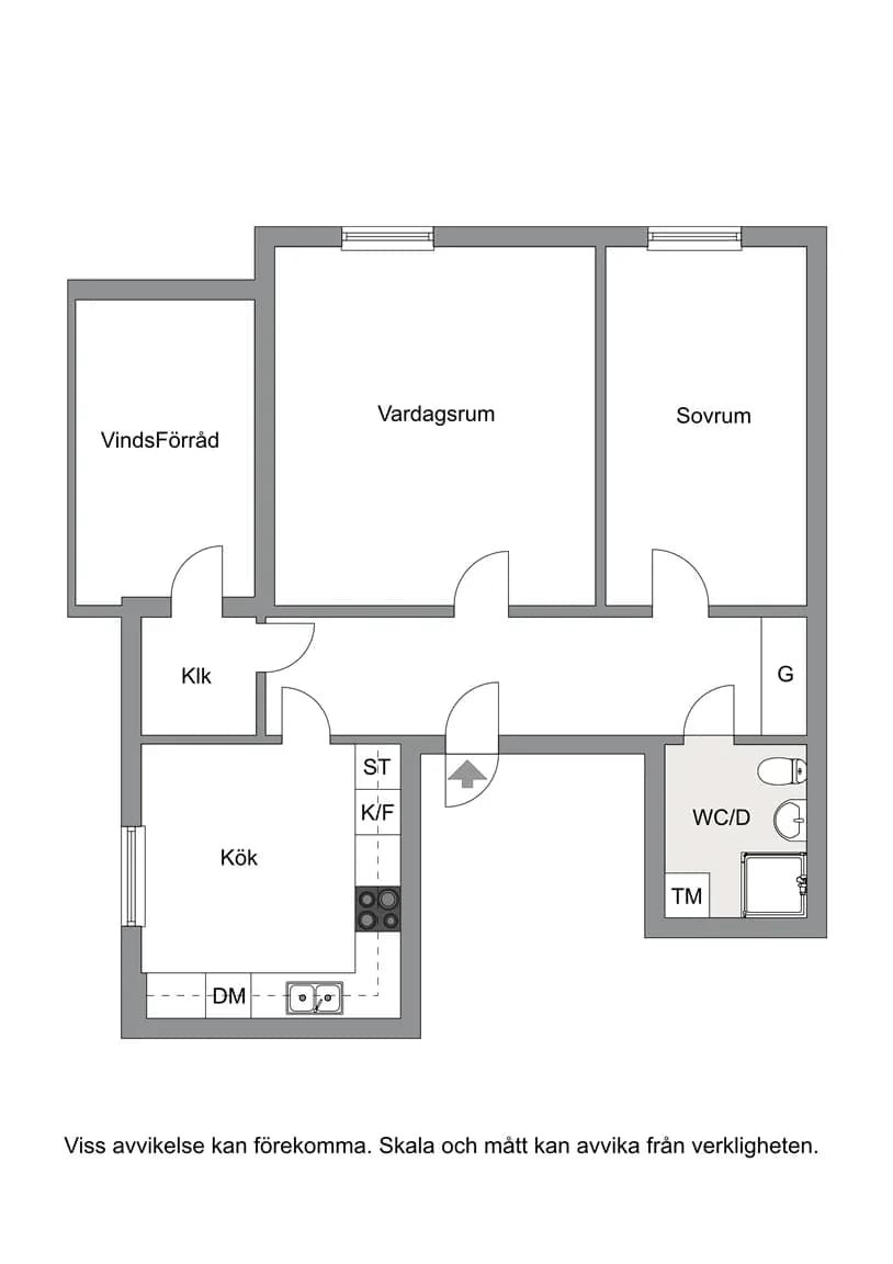 Floor plan for Pär Lagerkvists Väg 10A
