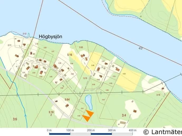 Planritning för Högbysjön (Adress saknas)