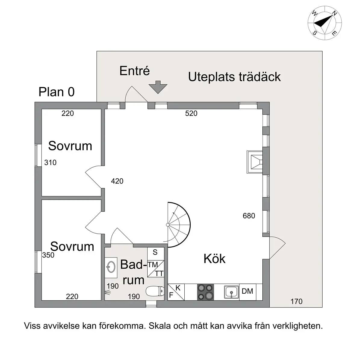 Planritning för Gunhildsviksvägen 7