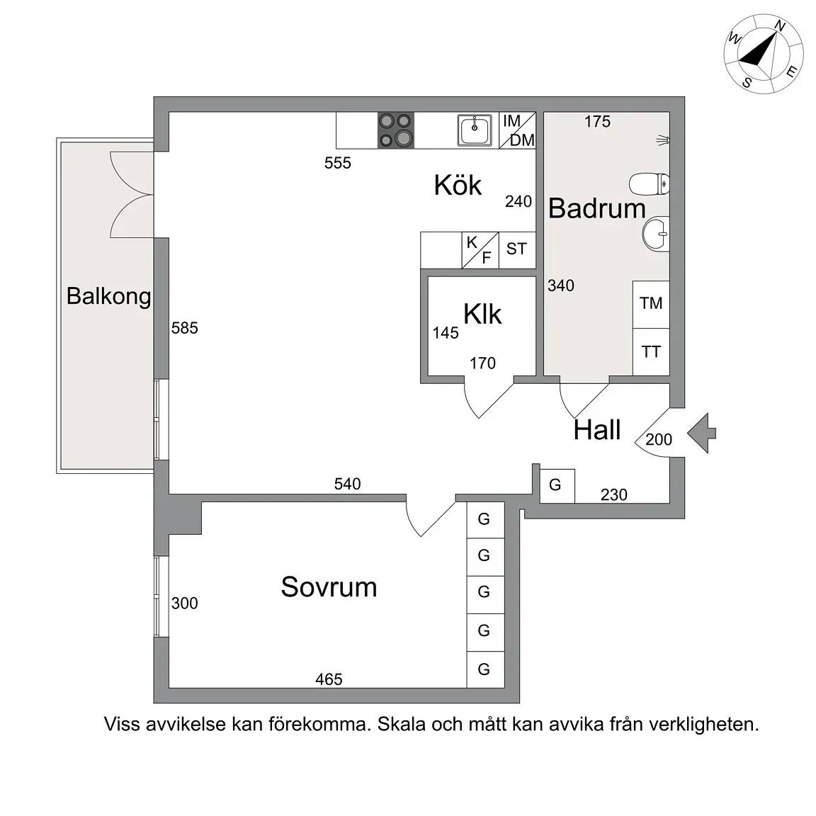 Planritning för Bergviksgatan 6G