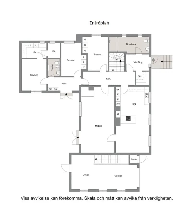 Planritning för Hällvägen 3