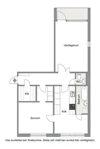 Floor plan for Logdansvägen 36