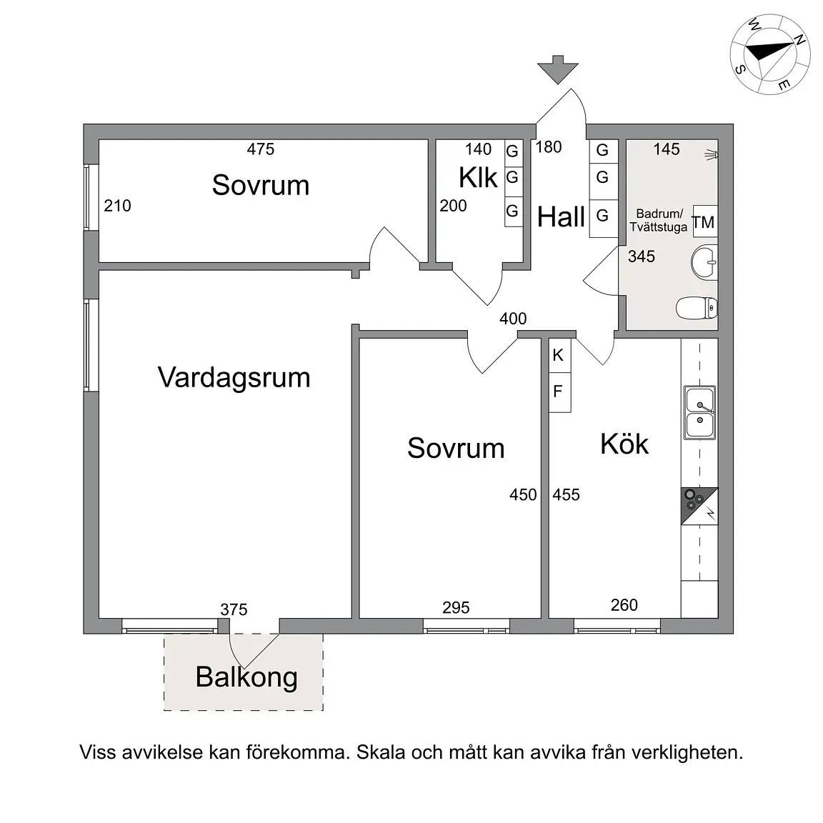 Floor plan for Bellevuevägen 24
