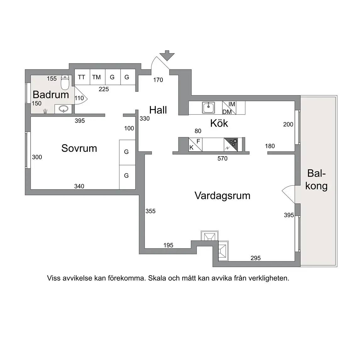 Planritning för Turingelunden 1
