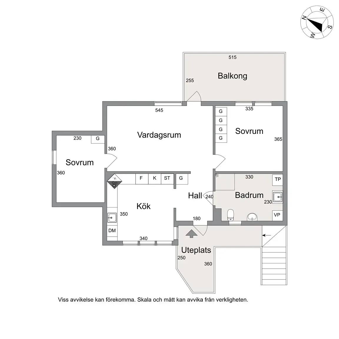 Planritning för Tangovägen 21