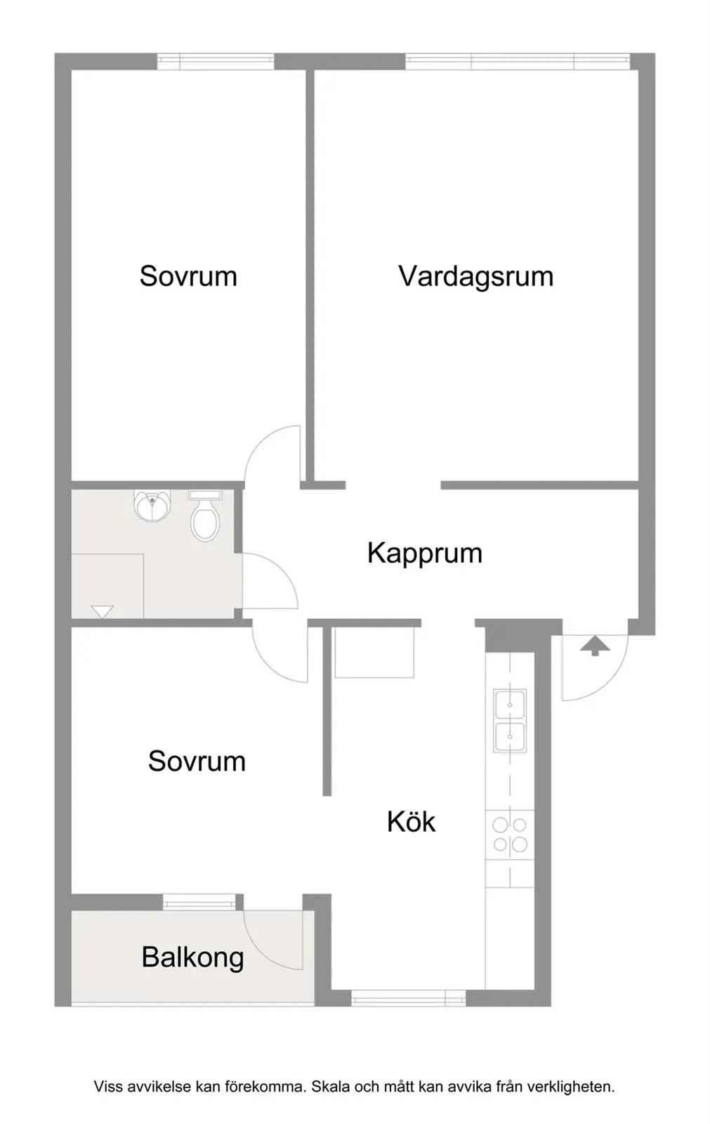 Floor plan for Kronetorpsgatan 104A