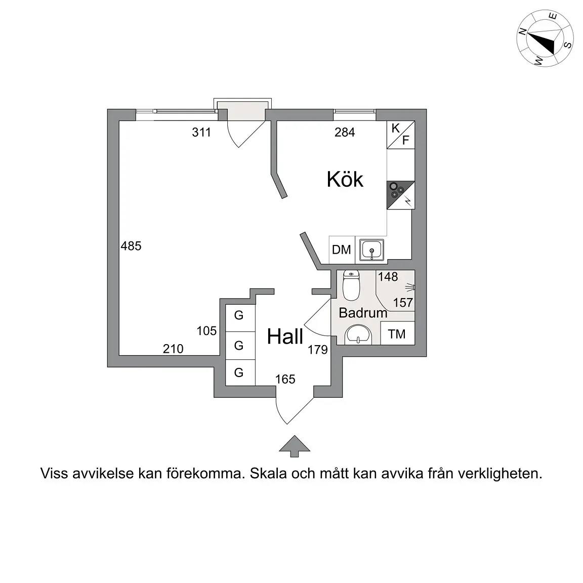 Planritning för Rosenkällavägen 32D
