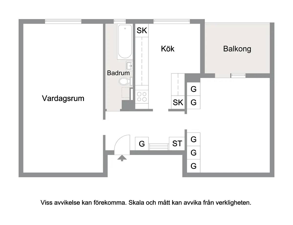 Floor plan for Ormvråksgatan 2