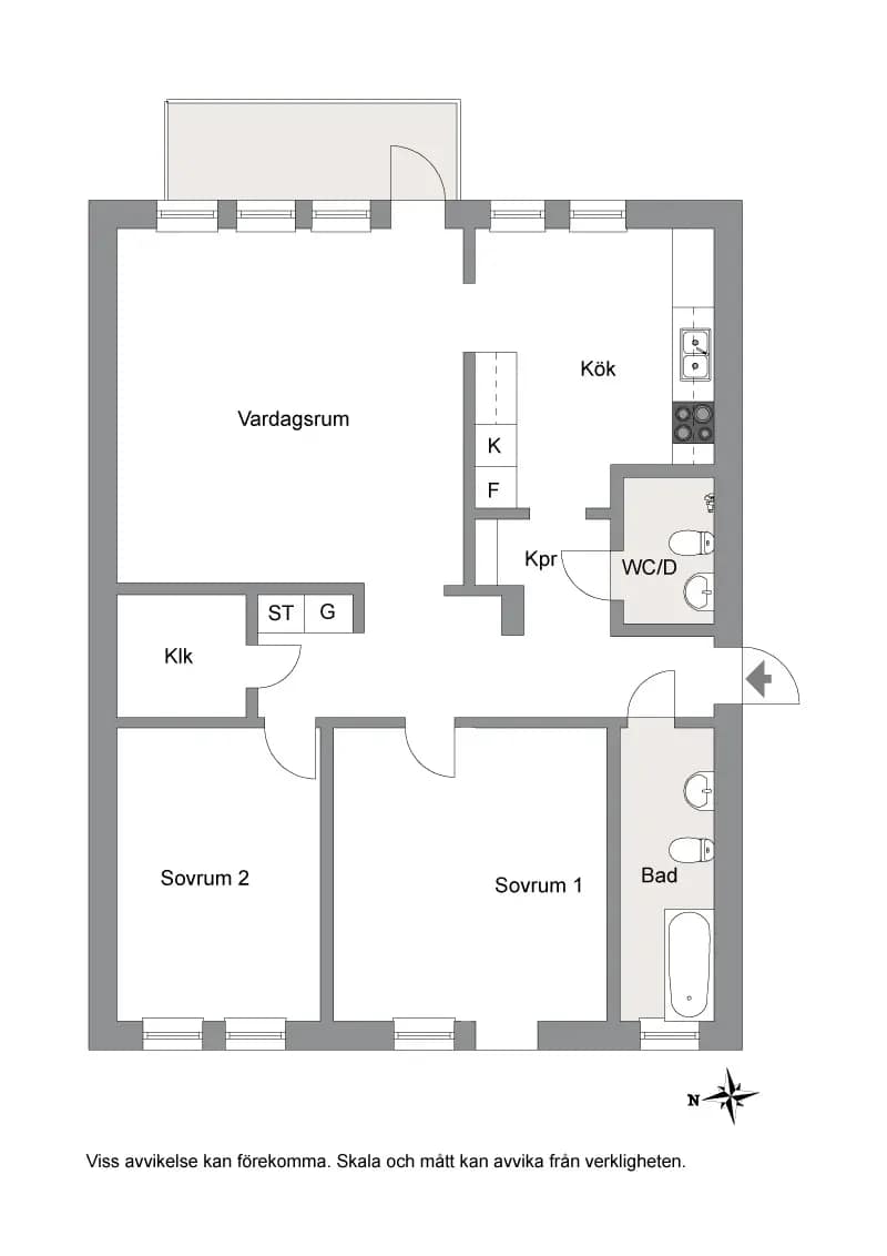 Floor plan for Edövägen 26B