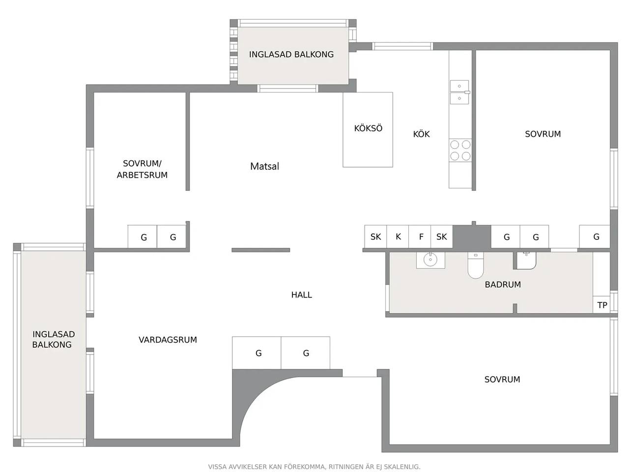 Floor plan for Mörbydalen 20