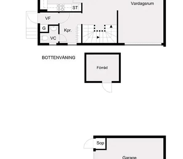 Planritning för Brånvägen 32