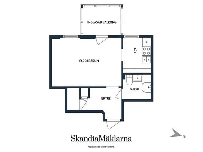 Planritning för Södertäljevägen 1B