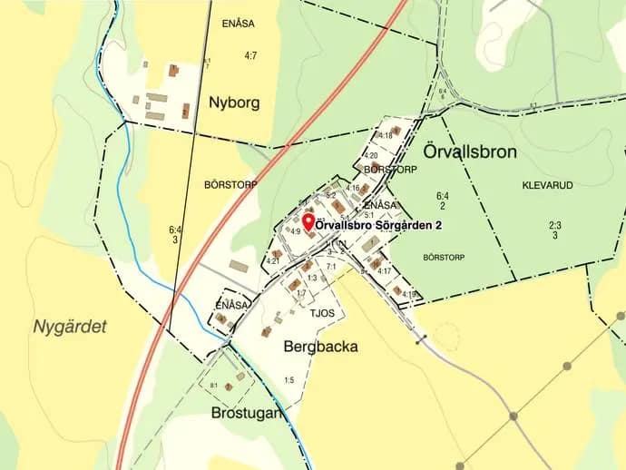 Floor plan for Örvallsbro Sörgården 2