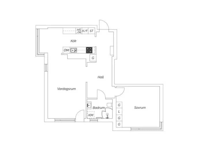 Planritning för Bangatan 32