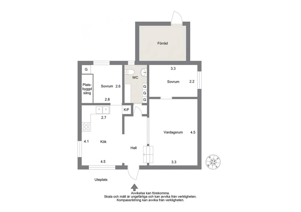 Floor plan for Warbro C21