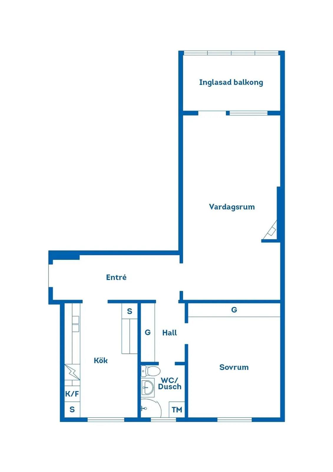 Planritning för Hantverksgatan 31B