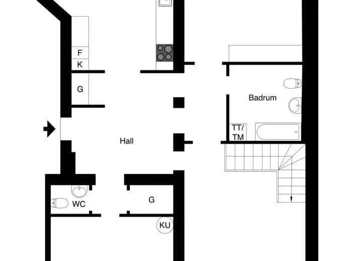 Floor plan for Rörstrandsgatan 8