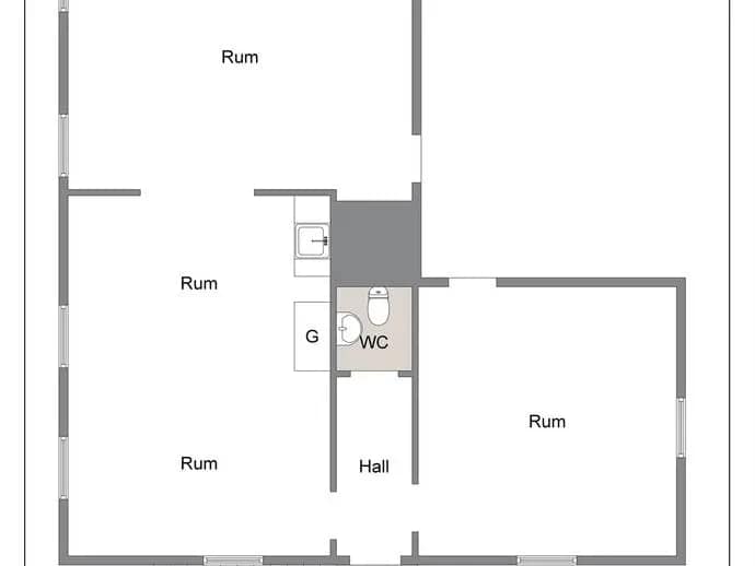 Planritning för Kristinegatan 15 C - Källarlokal