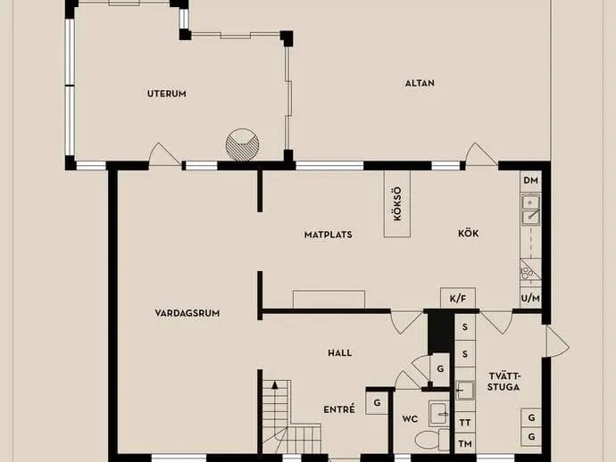 Floor plan for Torpgatan 6