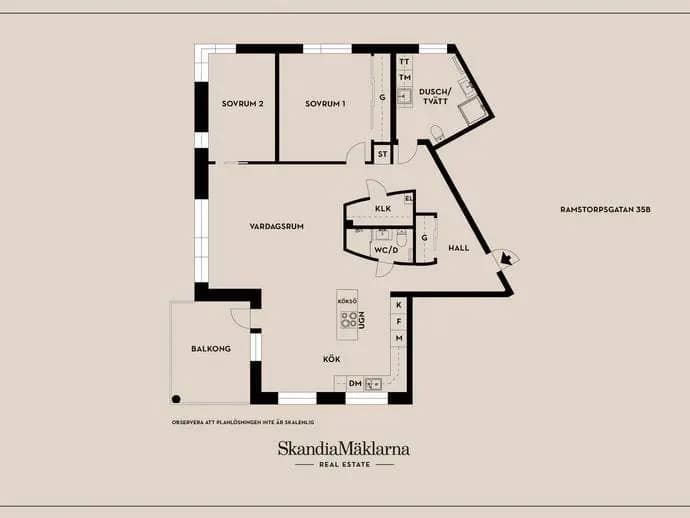 Floor plan for Ramstorpsgatan 35B