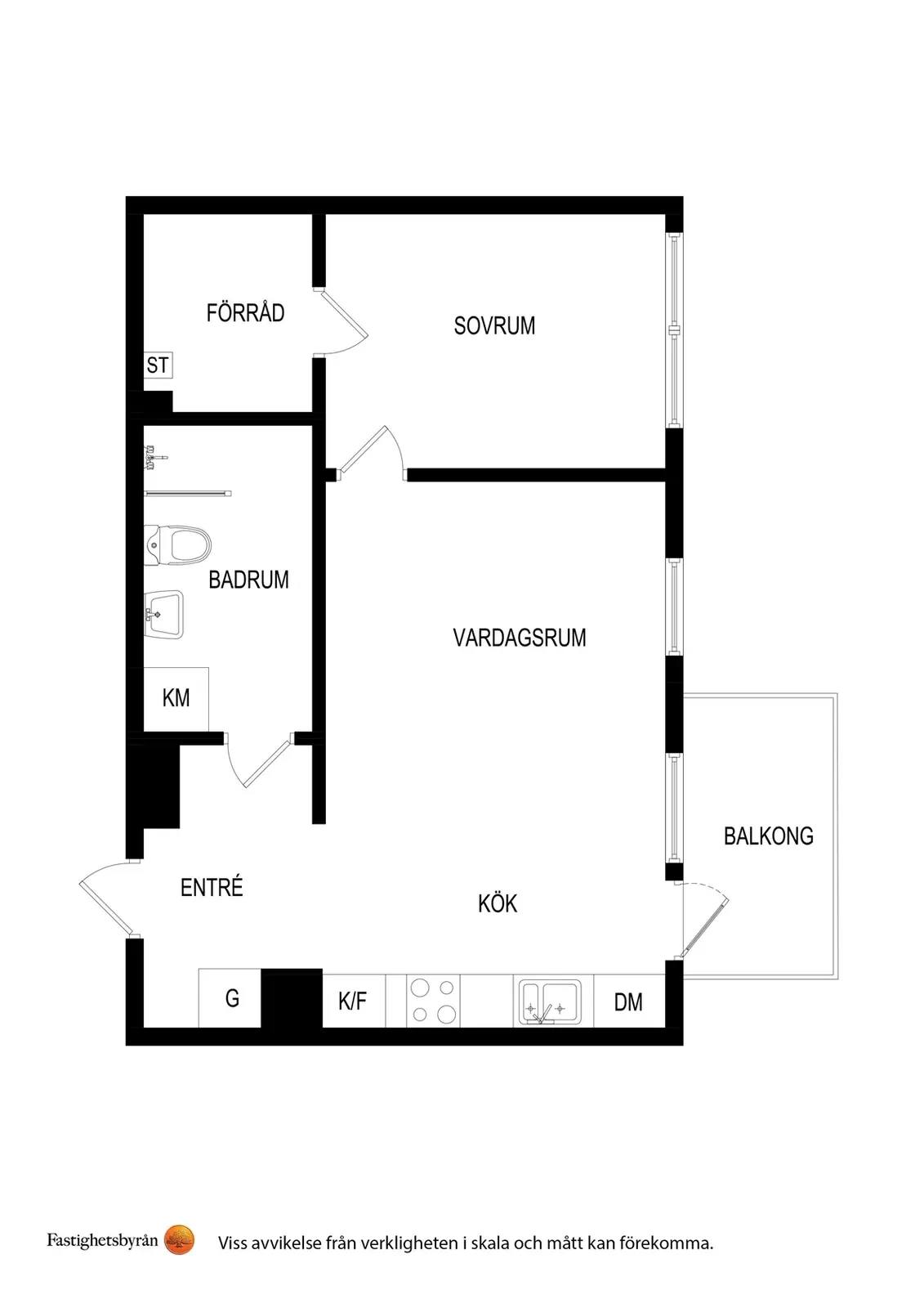 Floor plan for Mobilgatan 10